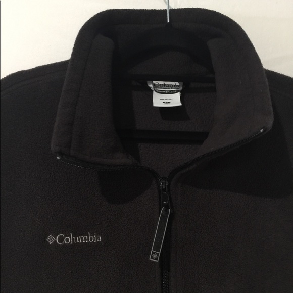 Men’s Columbia Black zip fleece vest size XL - Picture 2 of 5